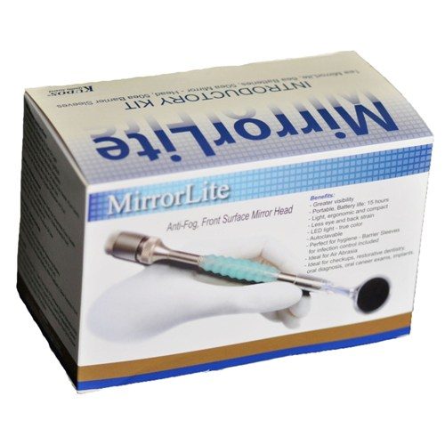 MirrorLite Mouth Mirrors with LED Light (Autoclavable)