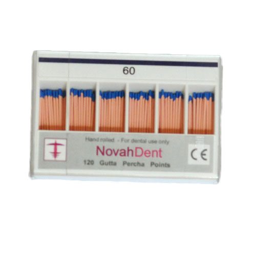 NovahDent Standard Gutta Percha (GP) Points (Size 60)