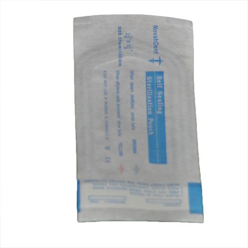 NovahDent Self Seal Sterilisation Pouches (57x130mm) - Image 2