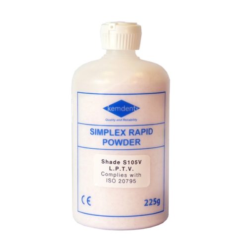 Kemdent Simplex Rapid Repair Acrylic Powder Light Pink Translucent Veined (225g)