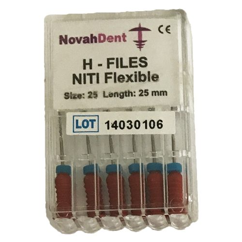 NovahDent H Files Size 25 (25mm Long)