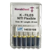 NovahDent K Files Size 30 (25mm Long)