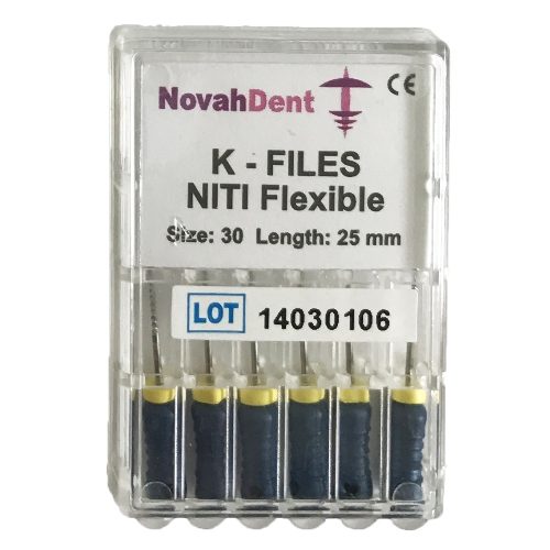 NovahDent K Files Size 30 (25mm Long)