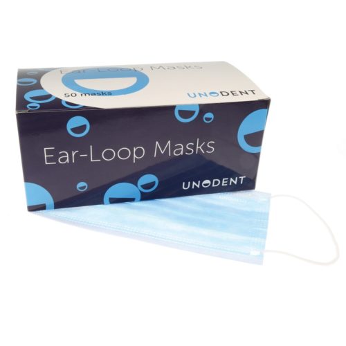UnoDent Ear-Loop Face Masks (Blue)